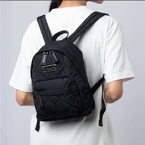 Marc Jacobs Quilted Black Backpack -mini